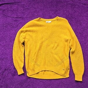 Hollister Sunny Yellow Crew Neck Sweater